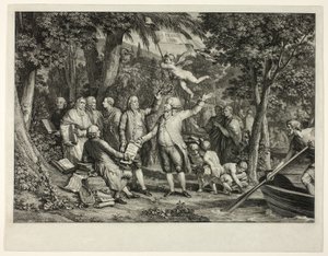 Mirabeau anländer till Elysian Fields av Louis Joseph Masquelier