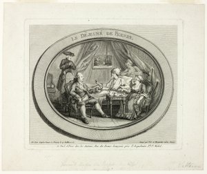 Lunch på Ferney av Louis Joseph Masquelier