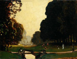 Lilla Fuldan i Karlsaueparken, Kassel av Louis Kolitz