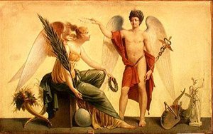 The Spirit of Commerce and of Abundance (olja på duk) av Louis Lafitte