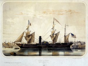 Steamer "" The Franklin" av Louis Le Breton