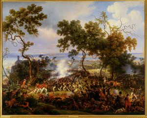 Slaget vid Chiclarra nära Cadiz den 5 maj 1811 (målning på duk) av Louis Lejeune