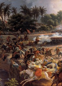 Kampanj (expedition) i Egypten (1798-1801): "" Slaget vid pyramiderna, 21 juli av Louis Lejeune