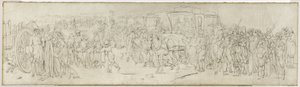 Gökar på Quai des Tuileries, ca 1805 (pensel, tusch på duk) av Louis Leopold Boilly