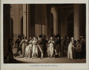 Kungliga slottets gallerier, 1809. av Louis Leopold Boilly