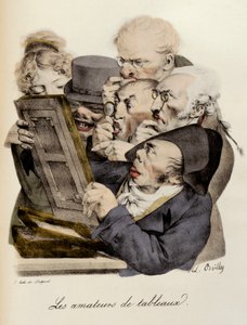 Älskare av målningar Gravyr av Louis-Leopold Boilly (Louis Leopold Boilly av Louis Leopold Boilly