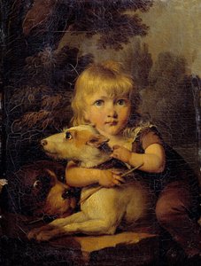 Porträtt av Louis Arnault (1803-1885) Barnmålning av Louis Leopold Boilly (1761-1845) 1808 ca. Sol. 0,22x0,16 m av Louis Leopold Boilly