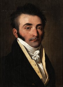 Porträtt av en man i gul väst av Louis Leopold Boilly
