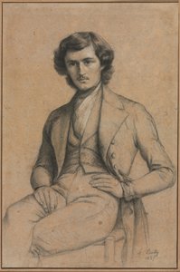 Porträtt av en ung man, 1837. av Louis Leopold Boilly