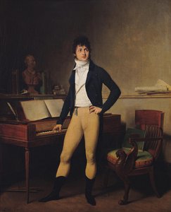 Porträtt av kompositören François-Adrien Boieldieu 1775-1834, 1800 av Louis Leopold Boilly