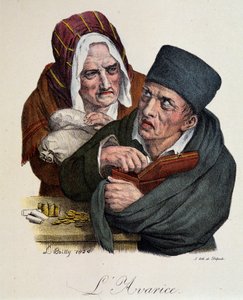 Seven Deadly Sins: Greed av Boilly av Louis Leopold Boilly