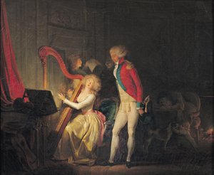 Den improviserade konserten, eller Harmonins pris, 1790 av Louis Leopold Boilly