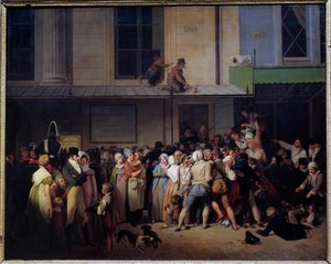 Ingången till teatern för tvetydig komik har en fri representation Målning av Louis Leopold Boilly (1761-1845) Sun. 0,66x0,80 m. av Louis Leopold Boilly