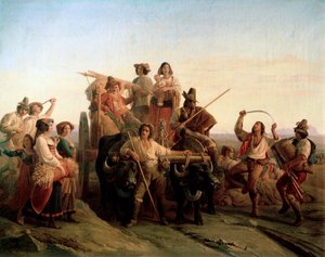 Skördarnas ankomst till de pontinska myrarna, 1833