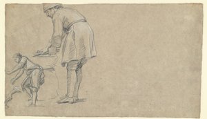 Figurstudier (verso) av Louis Licherie de Beurie