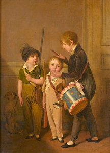 Louis-Léopold Boilly - Mina små soldater av Louis Leopold Boilly