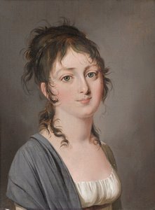 Louis-Léopold Boilly - Porträtt av grevinnan François de Sainte-Aldegonden av Louis Leopold Boilly