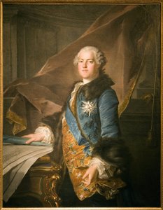 Porträtt av Abel Francois Poisson, markis de Marigny (1727-1781), föreståndare för kungens byggnader, Oljemålning på duk av Louis Tocque (1696-1772). Fotografi, KIM Youngtae, Paris, Musee Carnavalet.