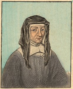 Porträtt av Louise de Marillac (Louise Le Gras) (1591-1660) - Gravyr från "" Religiös undervisning vid ögonen. Underbart album” av Louis Maitrejean och Georget Ramond - Frankrike 1910