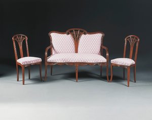 Mahogny Salong Suite, ca 1900