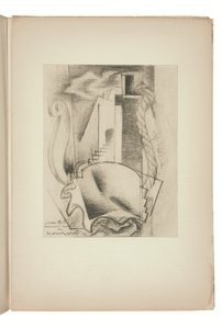 Sida från Indicateur des chemins de cœur Paris, utgiven av Jeanne Bucher av Louis Marcoussis