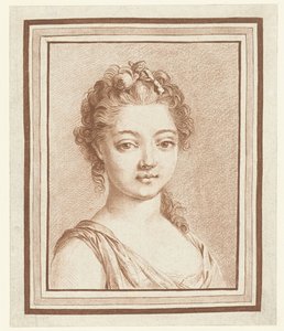 Byst av en ung flicka av Louis Marin Bonnet (attributed to)