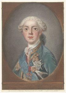 Porträtt av Louis Stanislas Xavier av Frankrike Louis-Stanislas-Xavier av Frankrike, greve av Provence (titel på objektet) av Louis Marin Bonnet
