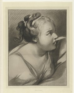 Hustru till Potifar Tete de Putiphar av Louis Marin Bonnet