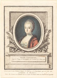 Marie Antoinette, Dauphine av Louis Marin Bonnet after Joseph Kranzinger
