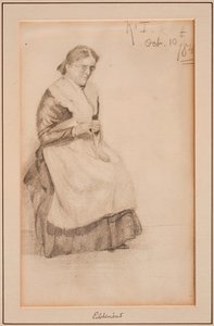 Stickning, 1884. av Louis Michel Eilshemius