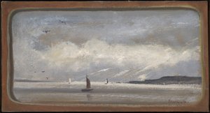 New Yorks hamn av Louis Michel Eilshemius