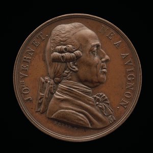 Claude-Joseph Vernet, 1714-1789, målare [framsidan], 1826. av Louis Michel Petit