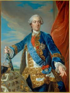 Porträtt av Ludvig XV av Louis Michel van Loo