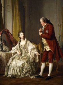 Dubbelporträtt av markisen och markisen de Marigny, 1769 av Louis Michel van Loo