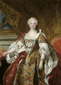 Spanska: Isabel Farnesio, reina de España Officiellt porträtt av drottning Isabel de Farnesio av Louis Michel van Loo