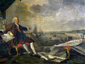 Porträtt av Sebastiao Jose de Carvalho e Melo av Louis Michel van and Vernet Claude Joseph Loo