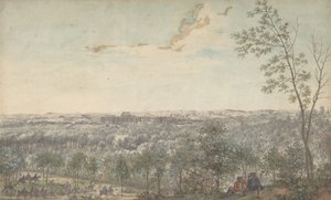Versailles sett från sydväst, 1779. av Louis Nicolas de Lespinasse