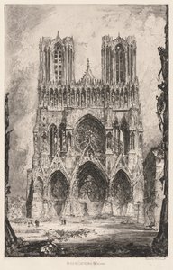 Reims katedral, fasad av Louis Orr