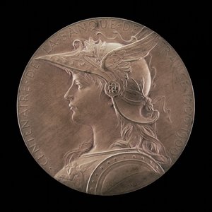 Hundraårsjubileet för Frankrikes centralbank, 1800-1900 [framsidan], 1900.