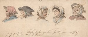 コヴェント ガーデン スウェーデン語の頭飾り av Louis Philippe Boitard