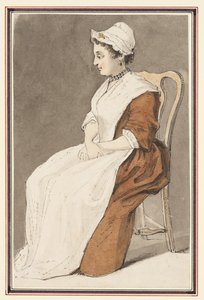 Sittande kvinna av Louis Philippe Boitard