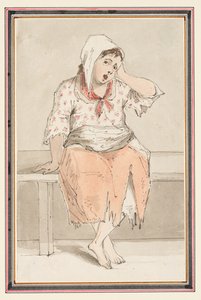 Studie av en sittande kvinna av Louis Philippe Boitard