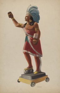 Cigarrbutik indisk, 1938.