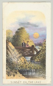 Sunset on the Lake, från serien, Views in Central Park, New York, del 2, 1864.
