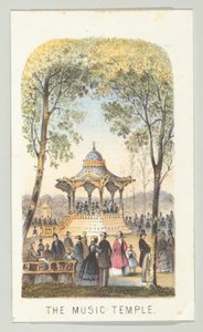 The Music Temple, från serien, Views in Central Park, New York, del 2, 1864.