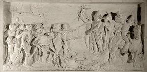 Vendeekriget: pacifiering av Vendeen av general Lazare Hoche (1768-1797) 1796. Lågrelief i marmor snidad av Simon Louis Boizot (1743-1809). 1800. Versailles, slottsmuseum