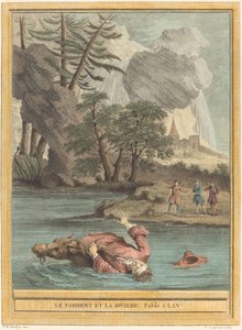 Le torrent et la riviere (Torrenten och floden) av Louis Simon Lempereur after Jean Baptiste Oudry