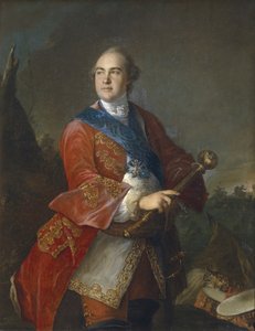 Porträtt av greve Kirill Razumovsky 1728-1803, Ukrainas siste hetman, 1758