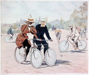 Tandem - teckning av L. Vallet
