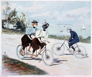 Tandem - teckning av L. Vallet